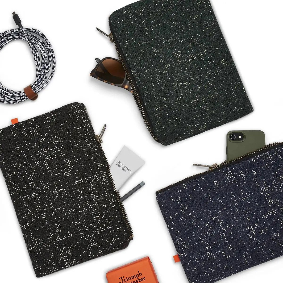 Sunbrella® Lille Zip Pouch - ALPINE