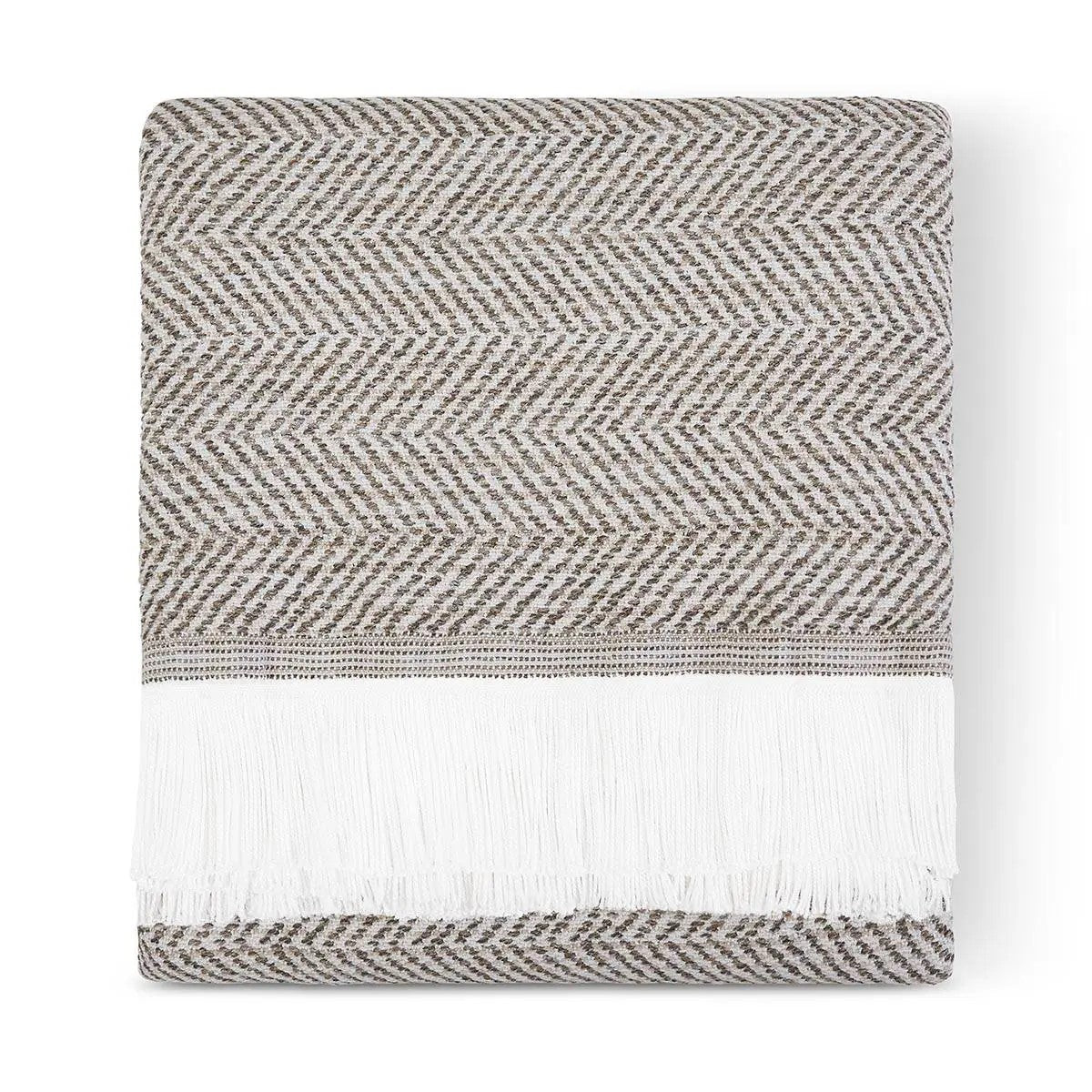 Sunbrella® Herringbone Indoor Outdoor Throw - ASHE