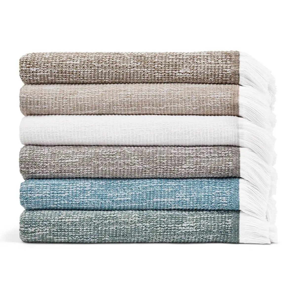 Sunbrella® Crosshatch Indoor Outdoor Throw - WHITE