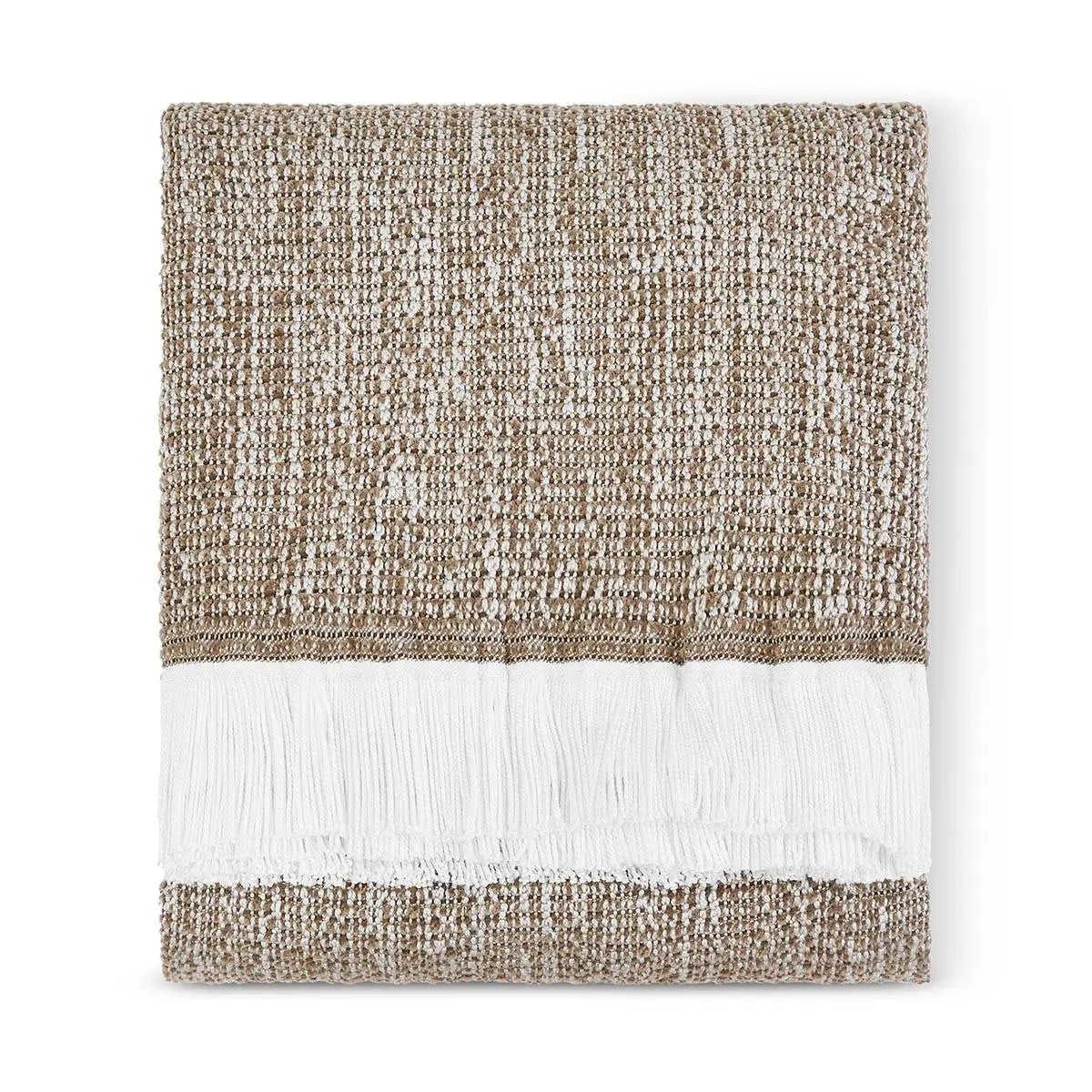 Sunbrella® Crosshatch Indoor Outdoor Throw - LATTE