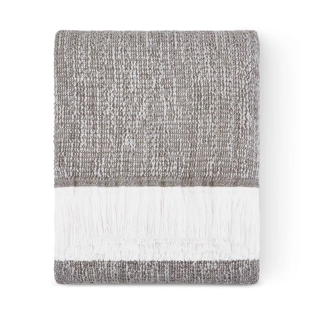 Sunbrella® Crosshatch Indoor Outdoor Throw - SMOKE
