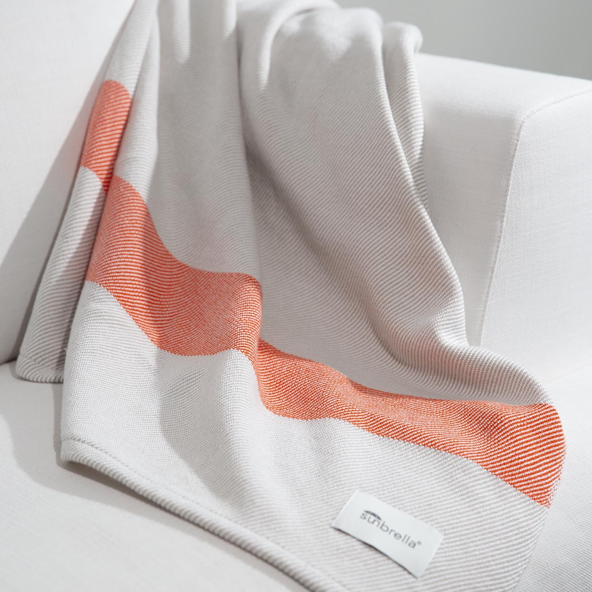 Sunbrella® Heirloom Indoor Outdoor Throw - BAND SUNSET