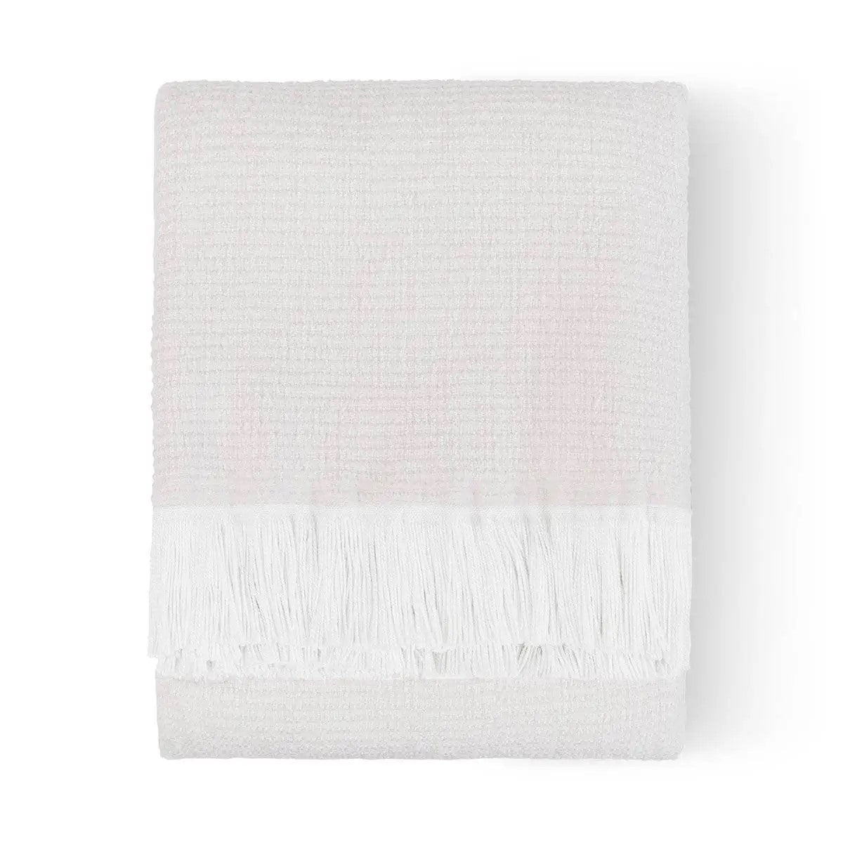 Sunbrella® Crosshatch Indoor Outdoor Throw - WHITE